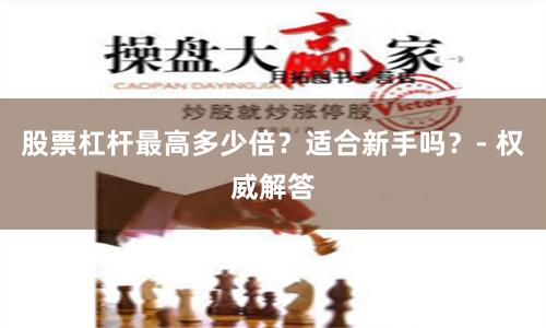 股票杠杆最高多少倍？适合新手吗？- 权威解答